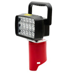 lampe torche portative rouge gris moderne batterie lithium rechargeable poignée extérieure abs