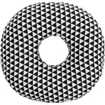 oreiller coton polyester noir moderne 100% coton confortable rond literie fixations