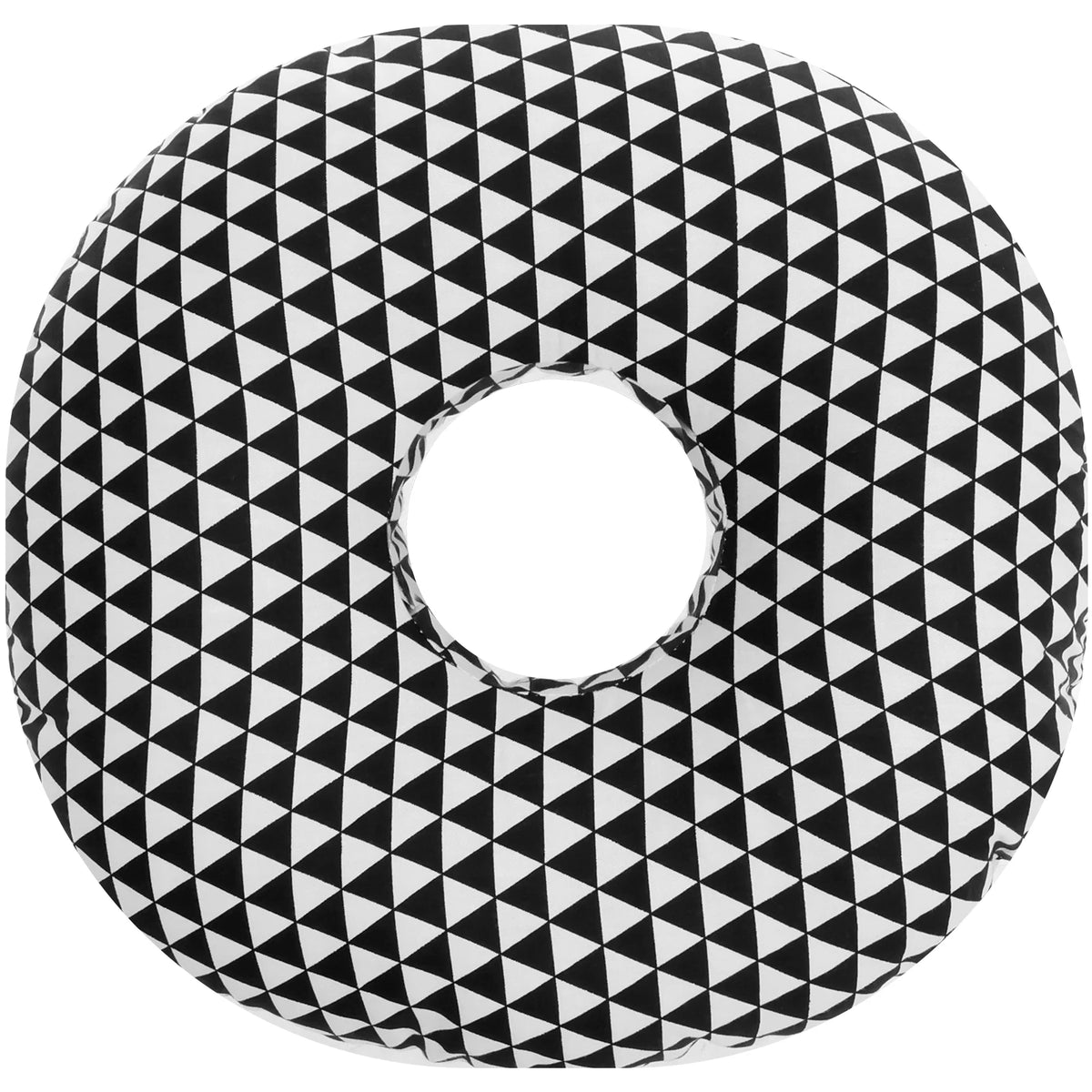 oreiller coton polyester noir moderne 100% coton confortable rond literie fixations