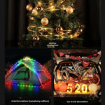 guirlande lumineuse led enroulable 10m jaune dorée multicolore lampe camping phare aimanté tente noel