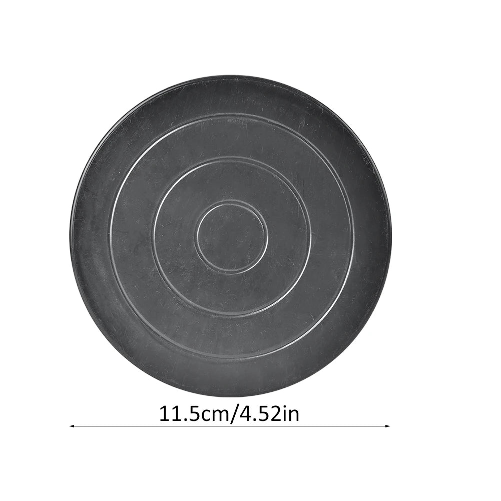 support poterie noir circulaire gravure centrale moderne opaque sculpteur potier