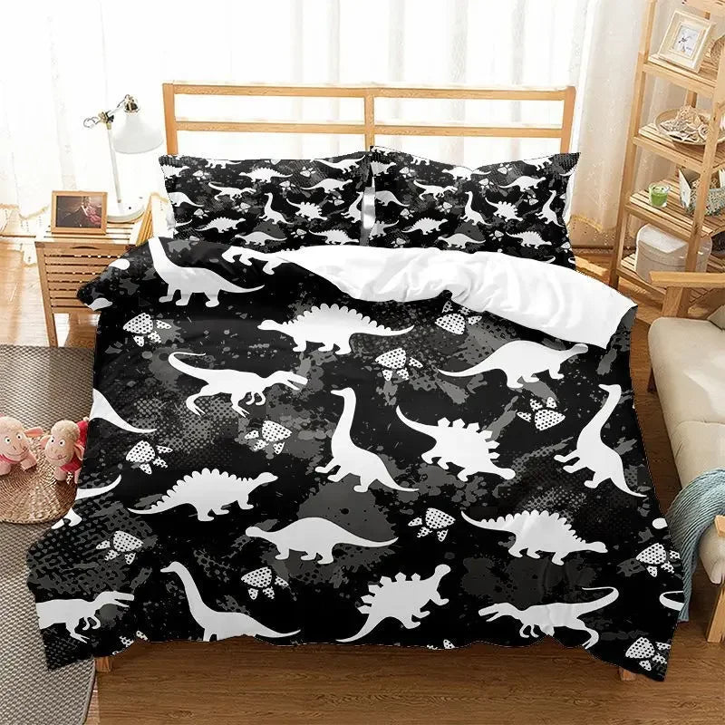 Housse de couette dinosaure dans différentes couleurs disponibles
