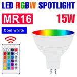 ampoule led rgb e27 e14 gu10 mr16 blanc moderne télécommande