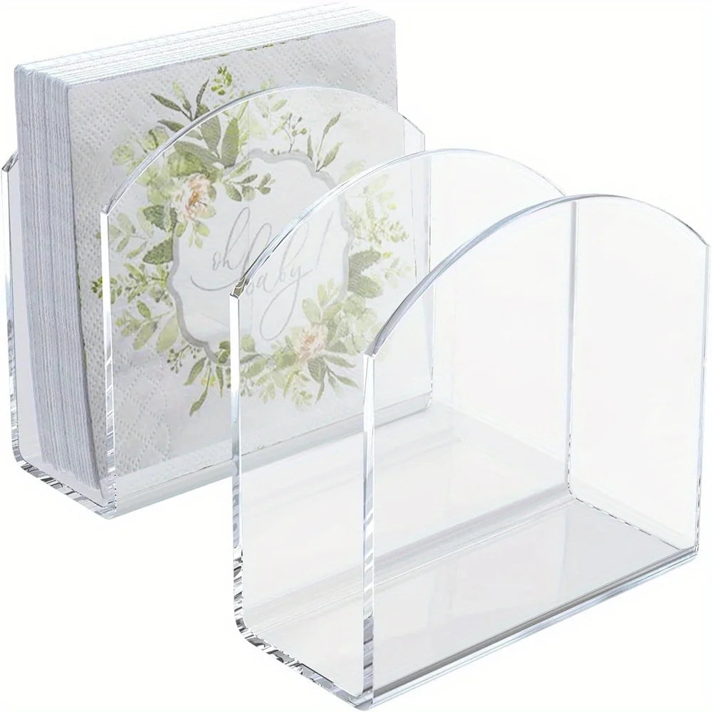 porte serviettes transparent moderne sans motif serviettes décoration table cocktail cuisine