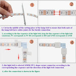 connecteur forme ruban led blanc pin 10 12mm ws2812 rgb