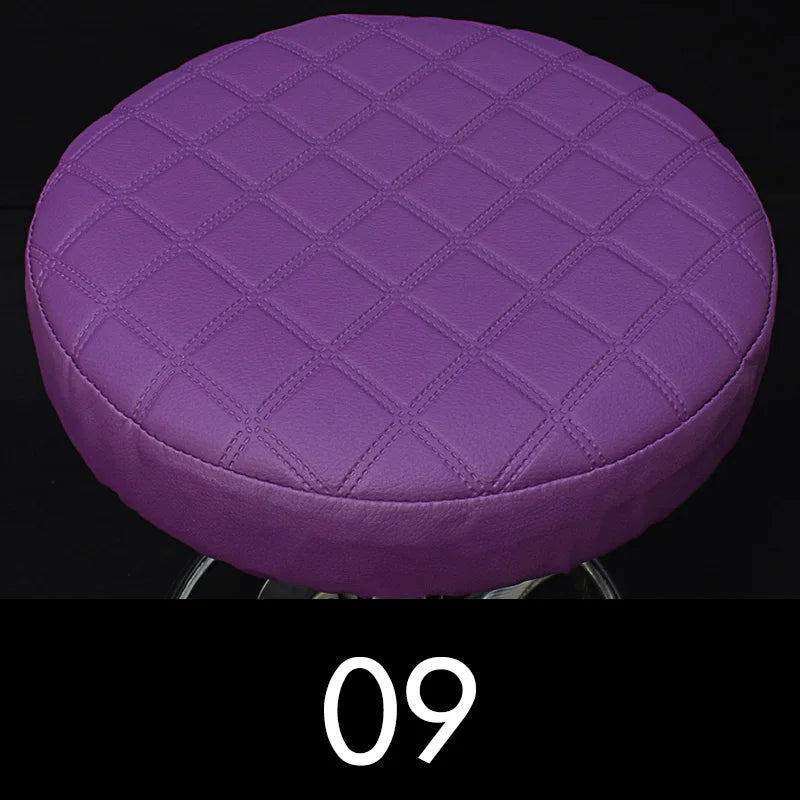 couvre siège ronde violet rouge noir moderne quilted imperméable siège tabouret bar polyester coton