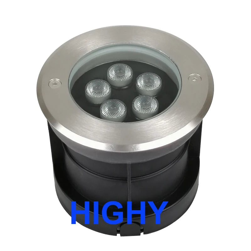 lampe led rgb extérieure ip68 argent noir moderne télécommande 24v 18w 9w