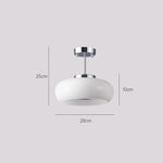 lampe suspendue moderne or blanc brillante verre opaque 28cm diamètre