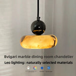 suspension lumineuse marbre moderne noir blanc gris jaune opaque E27 15cm