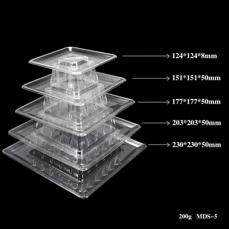support macarons transparent moderne stand gâteaux mariage anniversaire décoration ustensiles cuisine six niveaux