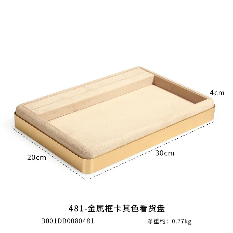 présentoir bijoux boîte velours classique gris rose pâle vert beige rangement anneaux