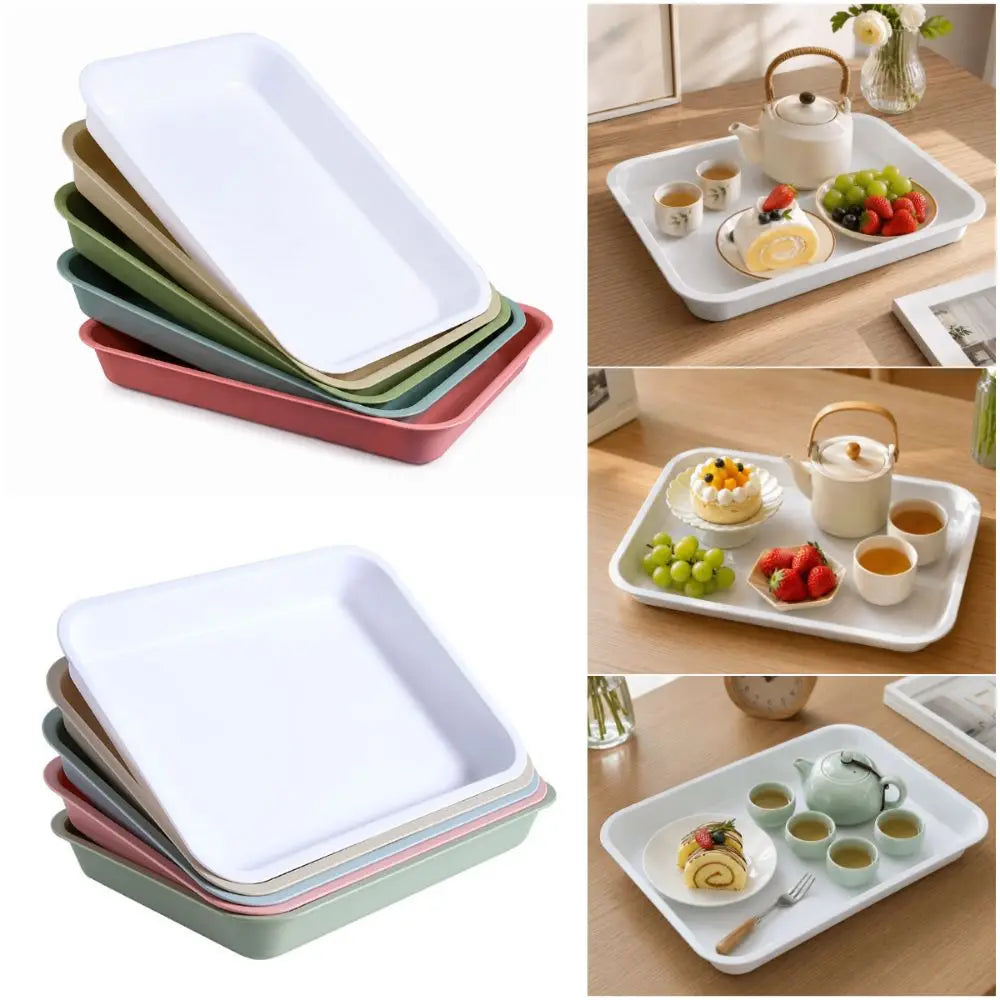 assiettes modernes opaques multicolores plateaux rangement respectueux l'environnement uni grandes tailles variées