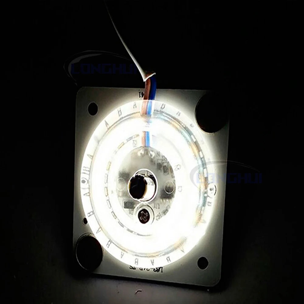 ampoule led circulaire 12w blanc pur blanc chaud clips moderne 63x63mm