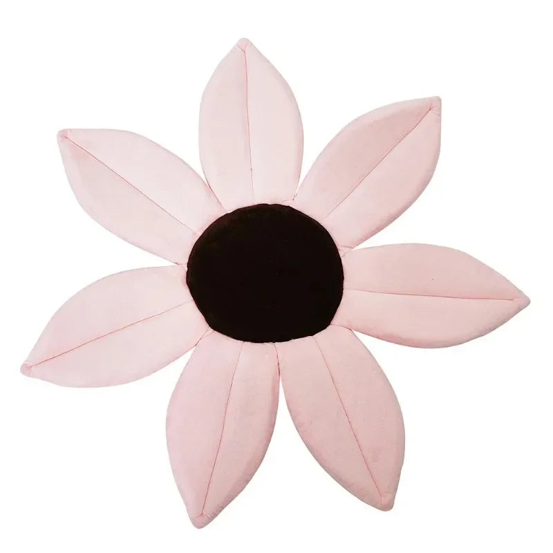 coussin bain fleur doux bébé jaune vert rose marron antislip sécurité baignoire 36 mois