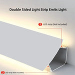 lampe murale moderne blanc plat lisse surface montée éclairage intérieur led aluminium