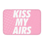 tapis d'entrée moderne kiss my airs marron noir bleu rose antidérapant pvc résistant corrosion