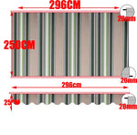 bannière d'étendage rayée moderne imperméable protection balcon jardin bleu marine rouge vert