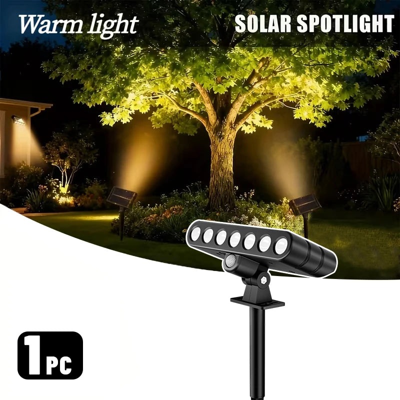 projecteurs solaires led modernes noir ip65 3pcs warm white lumière jardinextérieur abs tringle