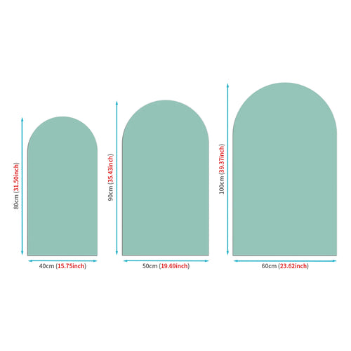 autocollant mural arche moderne minimaliste vert rose bleu pvc adhésif chambre salon