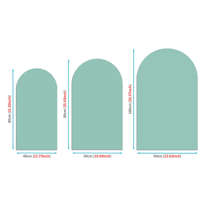 autocollant mural arche moderne minimaliste vert rose bleu pvc adhésif chambre salon