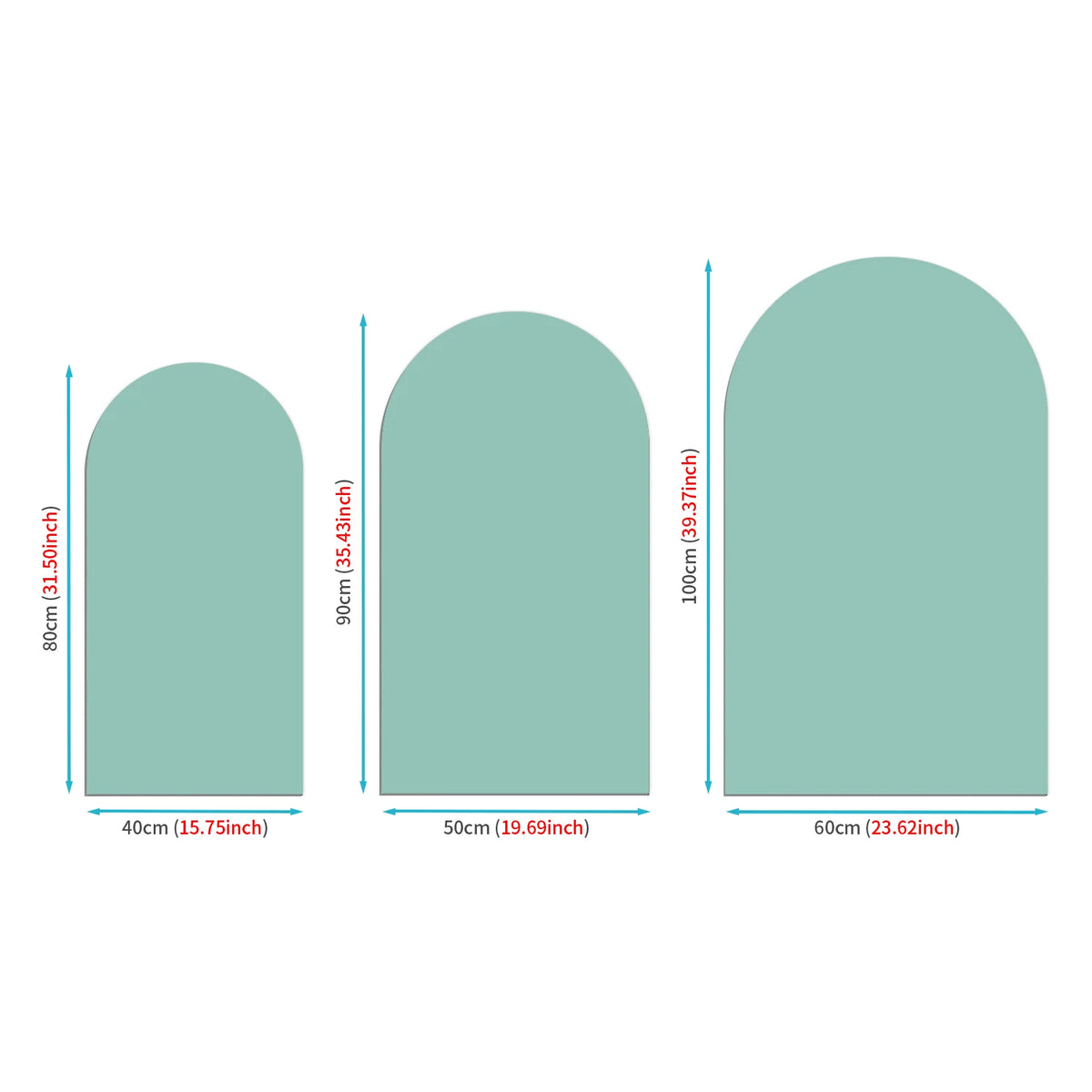 autocollant mural arche moderne minimaliste vert rose bleu pvc adhésif chambre salon