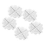 cornières décoratives fleurs feuilles adhésives bleu doré blanc bronze 43mm 43mm