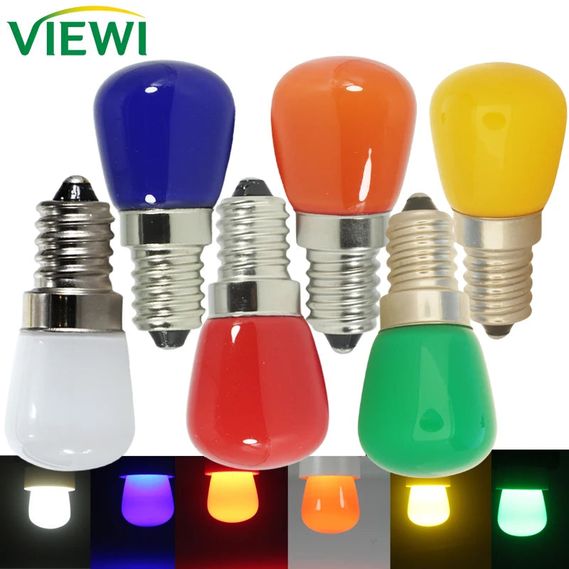 ampoules led e14 couleur rouge vert bleu blanc orange mat conique 22mm 51mm 2w