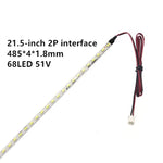 ruban led vert clair 19 20 21.5 pouces ligne continue moderne connecteur yeux
