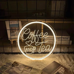 néon lumineux moderne coffee blanc bleu rouge jaune décoration intérieure professionnelle usb alimentée