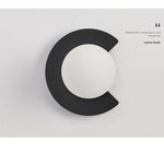 lampes murales modernes minimaliste couleur noire doré chambre entrée éclairage quotidien deux sources lumineuses