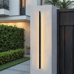 applique murale moderne led ip65 résistante eau 85265v noir rectangulaire contemporaine 5580100cm