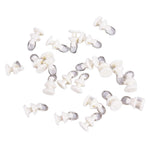clips rideau blancs modernes anneaux métalliques accessoires rideaux coton plastique