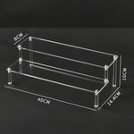 présentoir acrylique transparent moderne cupcake poupées parfum boîtes aveugles trapézoïdales étagère rangement multiple couches