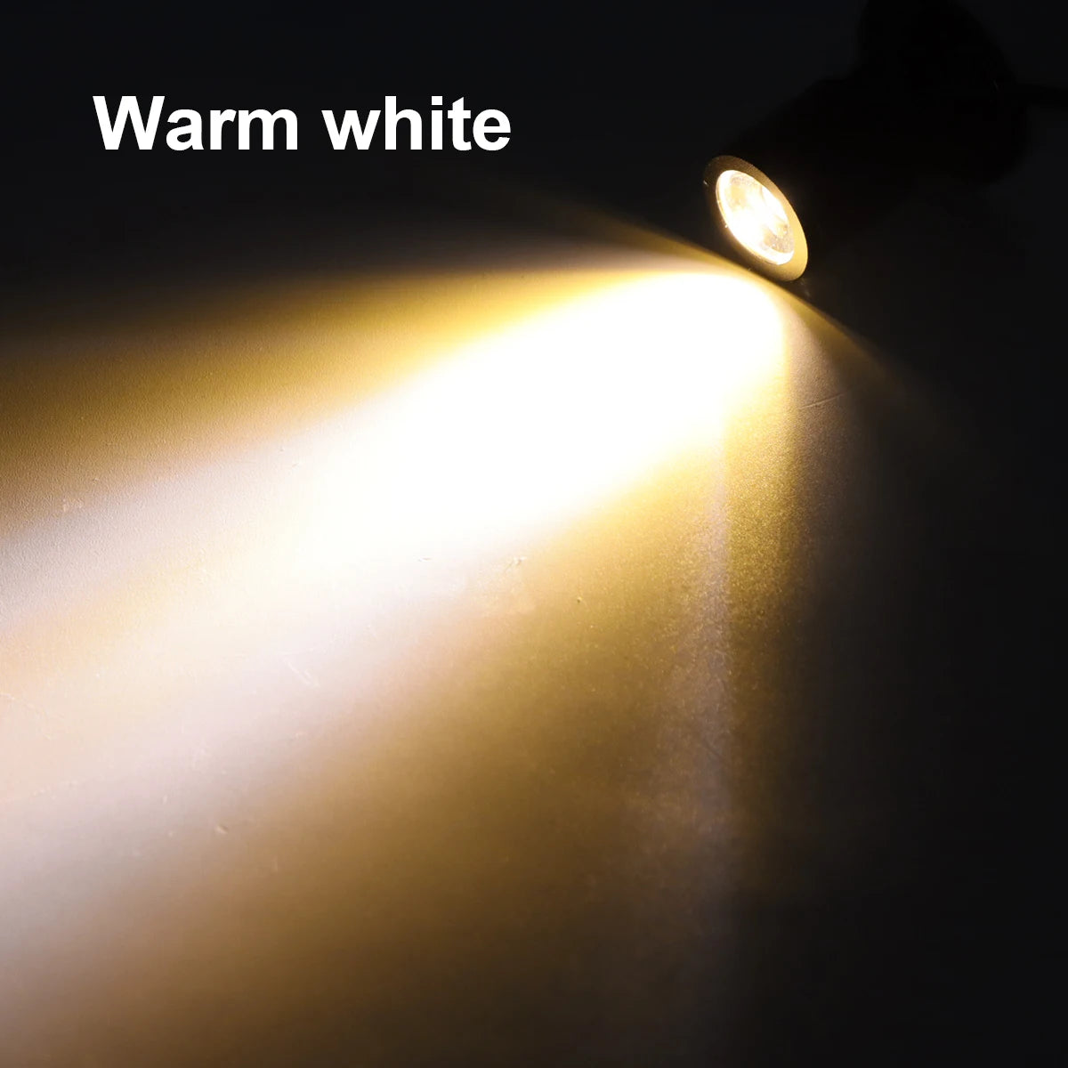 Spotlights LED rotatifs 1W USB 5V Noir Blanc moderne interrupteur ON/OFF