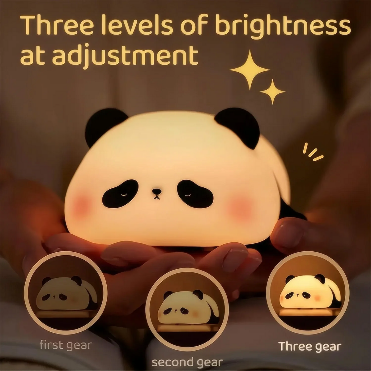 veilleuse table animaux silicone rechargeable mignon lapin panda citrouille