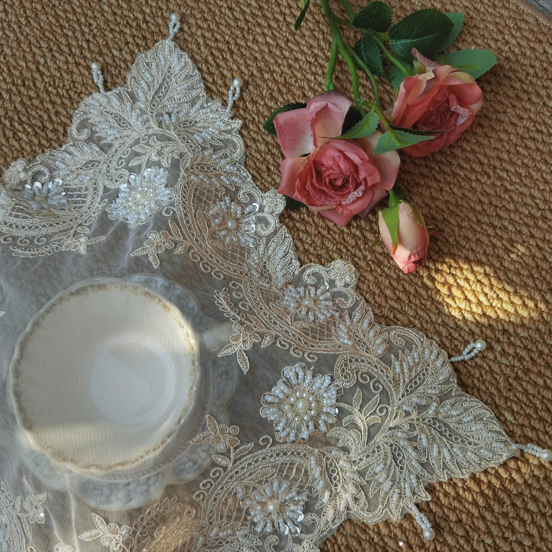 Set de table beige pour décoration de table de fête