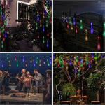 guirlande lumineuse solaire multicolore translucides 20 led 30 led 50 led moderne extérieure jardin