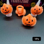 anneaux lumineux halloween araignées crânes citrouilles fantômes orange rose vert bleu noir blanc festive