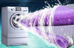 tapis forme cœur doux violet moderne 30x40cm antidérapant bain salon