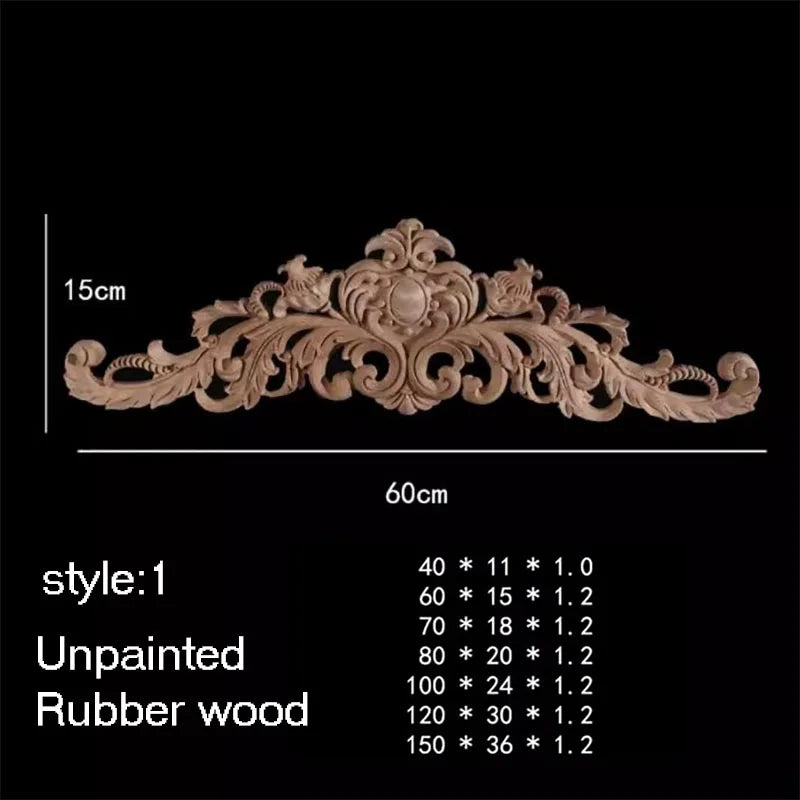 ornement decoratif bois fleur sculpte naturel classique baroque noel valentin mariage halloween pâques anniversaire