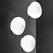 lampe murale moderne verre acrylique led blanc gris foncé suspension chambre salon