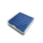 boîtes bijoux velours transparent violet bleu marine vert rouge contemporaines