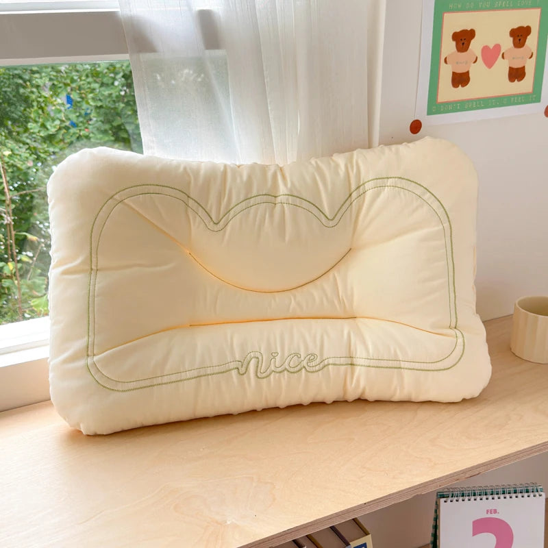 oreiller bas confort coton velours doux double face anti apnée anti ronflement 30x50cm 40x60cm