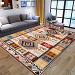 tapis multicolore rayures ondulées moderne 50cm 80cm polyester polypropylène chambre salon extérieur