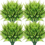 plantes artificielles vertes feuilles pointues moderne decoration intérieur bouquet 10 pièces