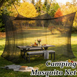 filet anti moustiques portable noir blanc maille fine hexagonale extérieur camping patio moderne fonctionnel