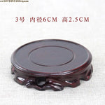 support bois marron sculpté motifs floraux artisanal objets decoratifs standalone deco marron floral