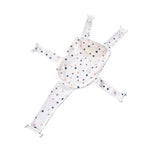 filet bain bébé étoiles blanc bleu rose clips moderne confortable sécurité antidérapant tissu