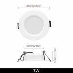 spots led blancs modernes 10 pièces 3w 5w 7w 9w 12w 15w clips ac