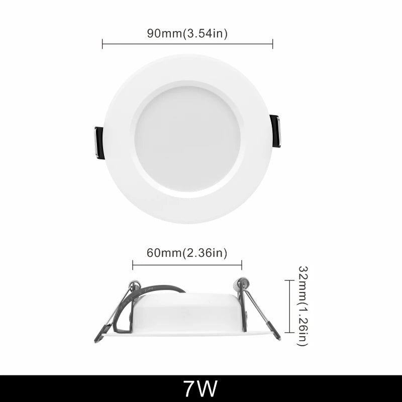 spots led blancs modernes 10 pièces 3w 5w 7w 9w 12w 15w clips ac